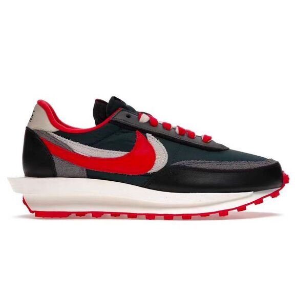 NIKE LD Waffle 'Sacai Undercover Midnight Spruce University Red' Running Shoes S - Picture 1 of 11